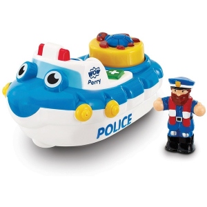 Механічна іграшка для ванної Wow Toys Police Boat Perry Поліцейська Човен (10347)