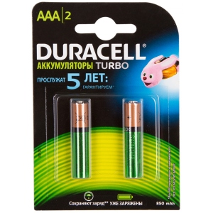 Акумулятор тип AAA Duracell HR03 (AAA) 850mAh / HR03 (AAA) 900mAh
