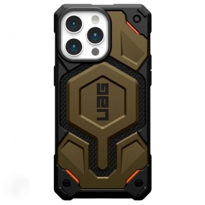 Чохол для смартфону UAG for Apple iPhone 15 Pro Max Monarch Pro Magsafe Kevlar Elemental Green (11422211397B)