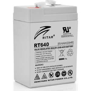 Акумулятор для ДБЖ Ritar AGM 6V-4Ah (RT640) фірмовий сайт