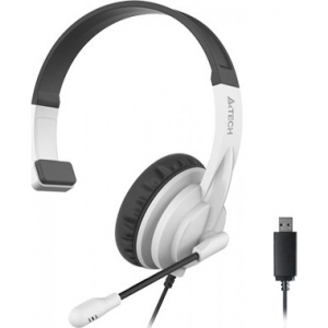 Гарнітура дротова A4tech HU-11 Black/White