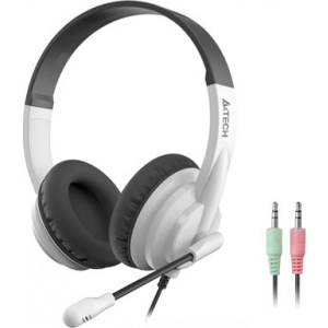 Навушники повнорозмірні дротові A4tech HS-10 Black/White