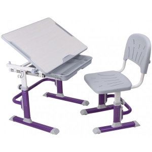 Комплект меблів шкільний 2 елементи Cubby Lupin VG (Purple, Grey)