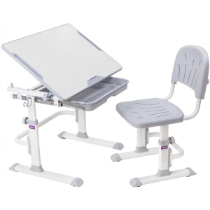 Комплект меблів шкільний 2 елементи Cubby Lupin WG (White, Grey)
