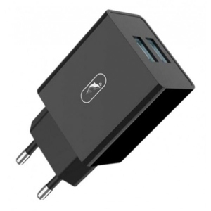Мережевий зарядний пристрій SkyDolphin SC30 (2USB, 2.1A) Black (MZP-000169)