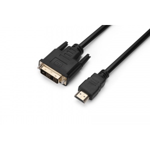 Кабель HDMI - DVI ProLogix Premium 18+1, V1.3 0.5 м (PR-HDMI-DVI-P-01-30-05m)