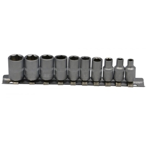 Набір торцевих голівок Haisser 
1/4" 4-13 мм 10 од. (70187)
