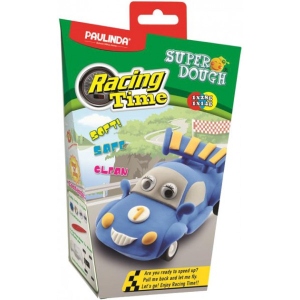 Маса для ліплення Paulinda Super Dough Racing Time Машинка з інерційним механізмом Синя ((PL-081161-1)