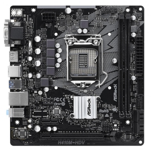 Материнська плата ASRock Intel s1200 H410 2DDR4 1PCIex16 VGA/DVI/HDMI (H410M-HDV)