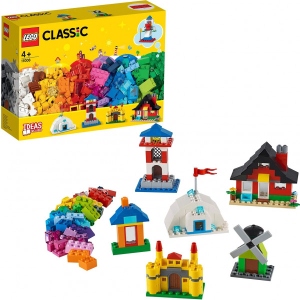 Конструктор LEGO Classic Кубики і будиночки 270 деталей (11008)