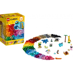 Конструктор LEGO Classic Кубики та Звірятка 1500 деталей (11011)