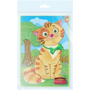 Пазли м'які (до 2 років) Vladi Toys А5 "Улюбленці" Кот (рус) (VT1103-52)