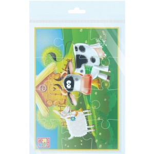 порівняти ціни на Пазли м'які (до 2 років) Vladi Toys А5 "Ферма" (рус) (VT1103-84)