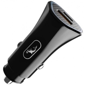Автомобільний зарядний пристрій SkyDolphin SZ16 PD+QC3.0 (2USB, 3.1A) Black (AZP-000090)