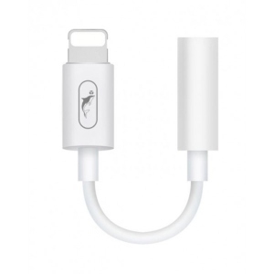 Перехідник аудіо SkyDolphin AU02 Lightning - 3.5mm White (ADPT-00017)