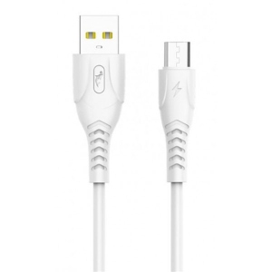 Кабель синхронізації даних SkyDolphin S08V USB-microUSB 1m White (USB-000564)