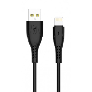 Кабель синхронізації даних SkyDolphin S08L USB-Lightning 1m Black (USB-000561)