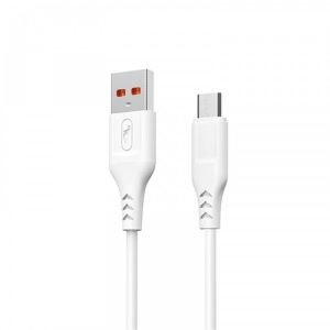 Кабель синхронізації даних SkyDolphin S61V USB-microUSB 1м, White (USB-000449)