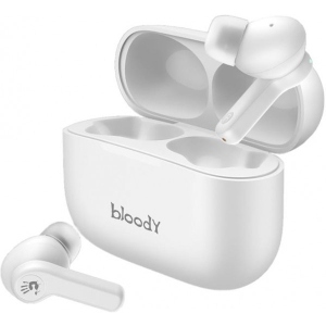 Навушники вкладиші бездротові TWS A4tech Bloody M30 White