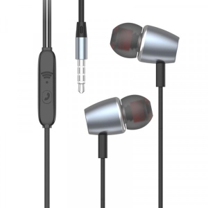 Навушники вкладиші дротові SkyDolphin SR24 Metal Gray (HF-000462)
