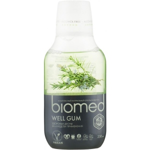 Ополіскувач для порожнини рота BioMed Well Gum 250 мл (7640168931643) інтернет-магазин