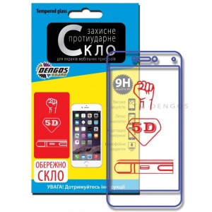 купити Захисне скло для смартфону DENGOS 5D for Apple iPhone X/XS White (TGR-39)