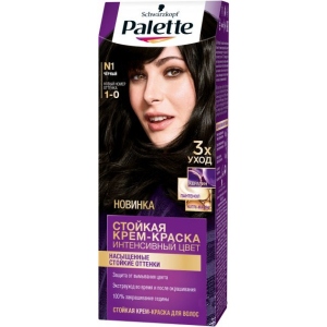 Фарба для волосся Schwarzkopf Prof. Palette N1 Чорний 110 мл (3838905551559)