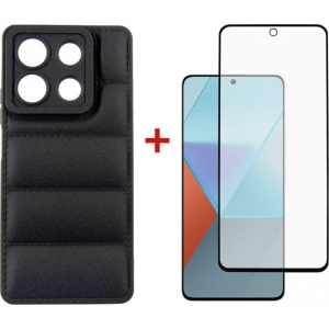 Чохол для смартфону DENGOS for Xiaomi Redmi Note 13 5G Black (DG-KM-58) + скло