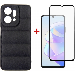 Чохол для смартфону DENGOS for Huawei Honor x7a Black (DG-KM-55) +скло