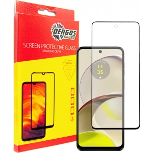 Захисне скло для смартфону DENGOS for Motorola Moto G14 Black Full Glue (TGFG-325)