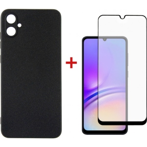 Чохол для смартфону DENGOS for Samsung Galaxy A05 SM-A055 Black (DG-KM-07) + скло