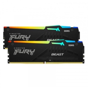 Память DDR Kingston DDR5 2x16GB/6000 Fury Beast RGB (KF560C30BBAK2-32)