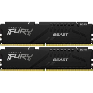 Память DDR Kingston DDR5 2x16GB/6800 Fury Beast Black (KF568C34BBK2-32)
