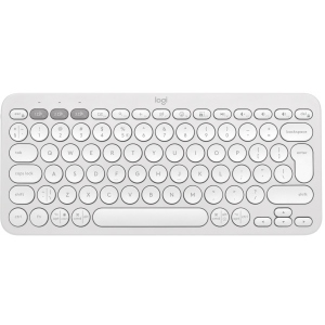 Клавіатура бездротова Logitech K380s Pebble Keys 2 White Bluetooth (920-011852)