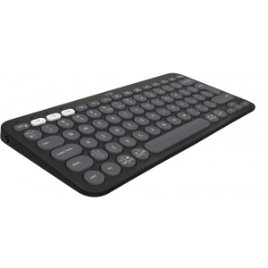 Клавіатура бездротова Logitech K380s Pebble Keys 2 Graphite Bluetooth (920-011851)