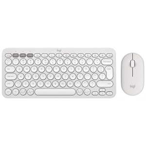 Клавіатура + миша бездротова Logitech Pebble 2 Combo White Wireless (920-012240)