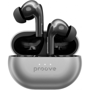 Навушники вкладиші бездротові TWS Proove Woop TWS with ANC Silver/Black (484000378)