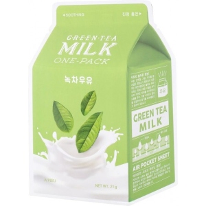 Маска для обличчя A'pieu Milk One-Pack с экстрактом зеленого чая 21 мл (8806185780278) інтернет-магазин
