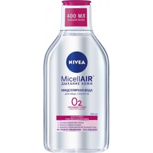 Міцелярна вода NIVEA MicellAIR Дихання шкіри д/сухої і чутливої шкіри 400мл