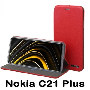 Чохол для смартфону BeCover Exclusive for Nokia C21 Plus Burgundy Red (707918)