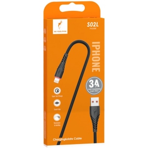 Кабель синхронізації даних SkyDolphin S02L USB - Lightning 1м Black (USB-000587)