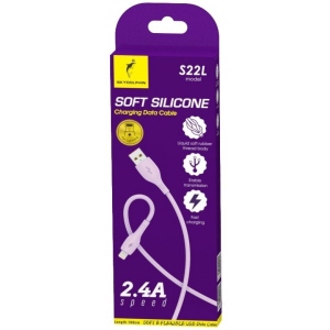 Кабель синхронізації даних SkyDolphin S22V Soft Silicone USB - microUSB 1 м Violet (USB-000606)