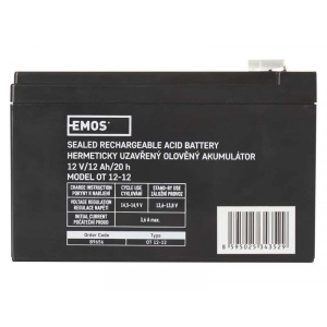 Акумулятор для ДБЖ Emos 12V 12AH AGM (B9656)