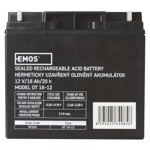 Акумулятор для ДБЖ Emos 12V 18AH L1 AGM (B9655)