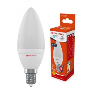 Лампочка світлодіодна Electrum 8W E14 3000K A-LC-1428