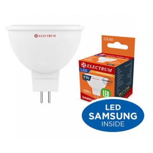 Лампочка світлодіодна Electrum MR-16 5W GU5.3 3000K A-LR-1432