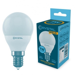 Лампочка світлодіодна Crystal Gold 7W E14 4000K (G45-023)