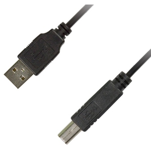 Кабель USB type A - USB type B Piko USB 2.0 AM-BM 1.8m Black (1283126474033)