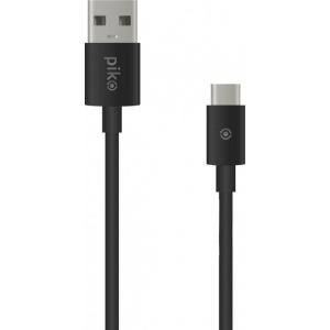 Кабель синхронізації даних Piko CB-UT10 USB Type-C 0,2 Black (1283126493843)