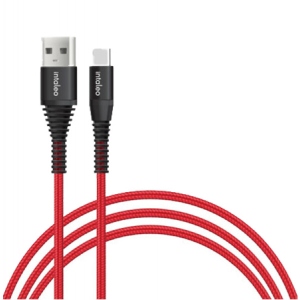 Кабель синхронізації даних Intaleo CBRNYT1 USB Type-C 1,2m Red (1283126559464)